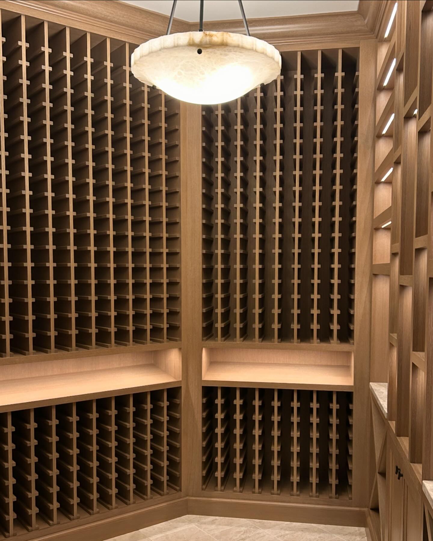 Ripple - We love how the rift white oak turned out in this wine cellar ...
