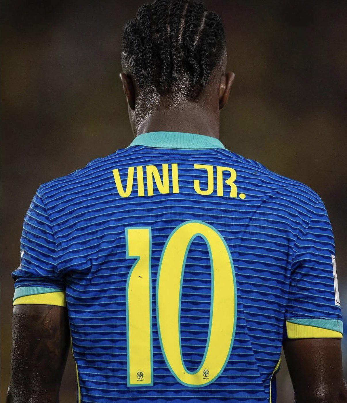🚨BREAKING: Vini Jr wears the number 10 for Brasil! 🇧🇷
