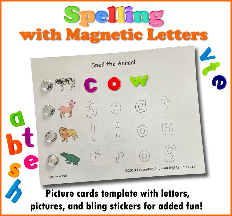 LessonPix - Making spelling mats with picture cards - great for a ...
