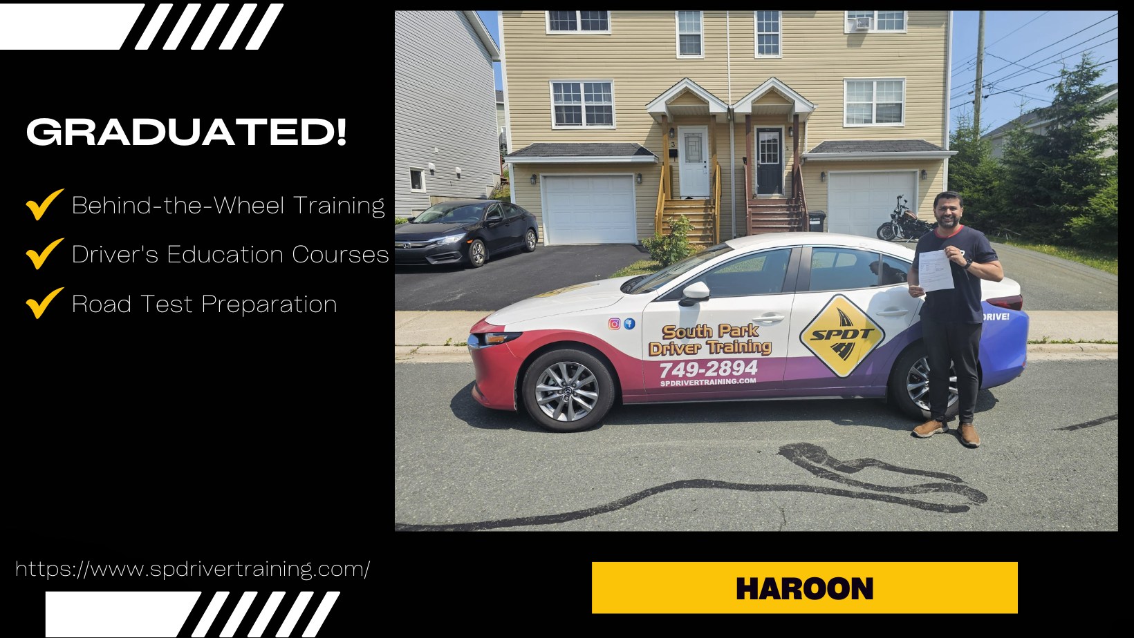 🎉 Congratulations to Haroon on his... - SP Driver Training | Facebook