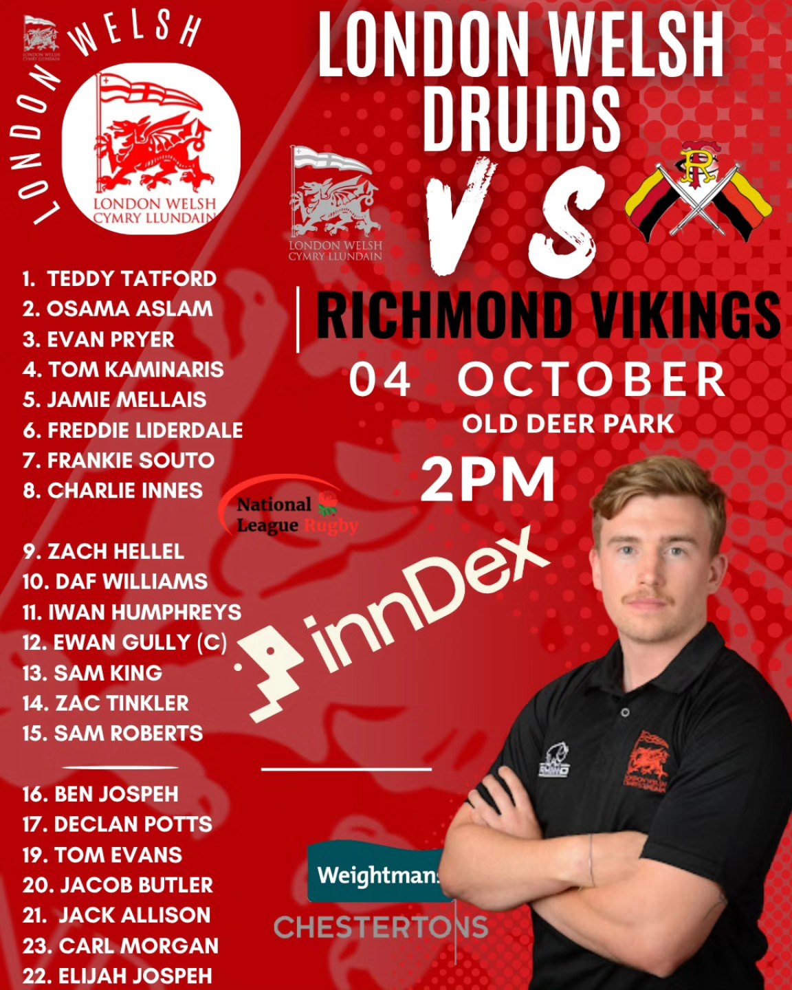 YOUR DRUIDS The Druids welcome... - London Welsh Rugby Club | Facebook