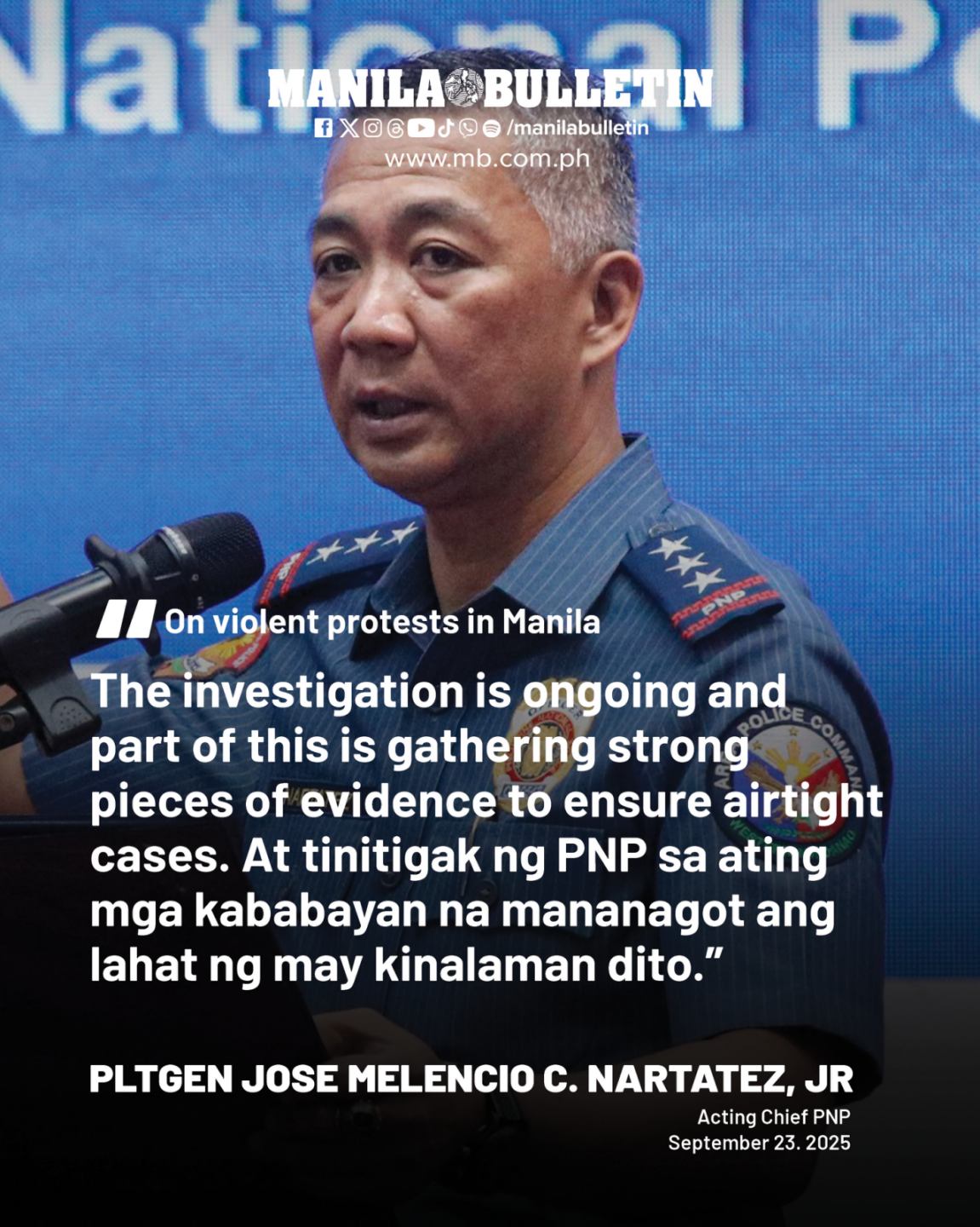 MANILA - The Philippine National Police (PNP) vowed to file strong ...