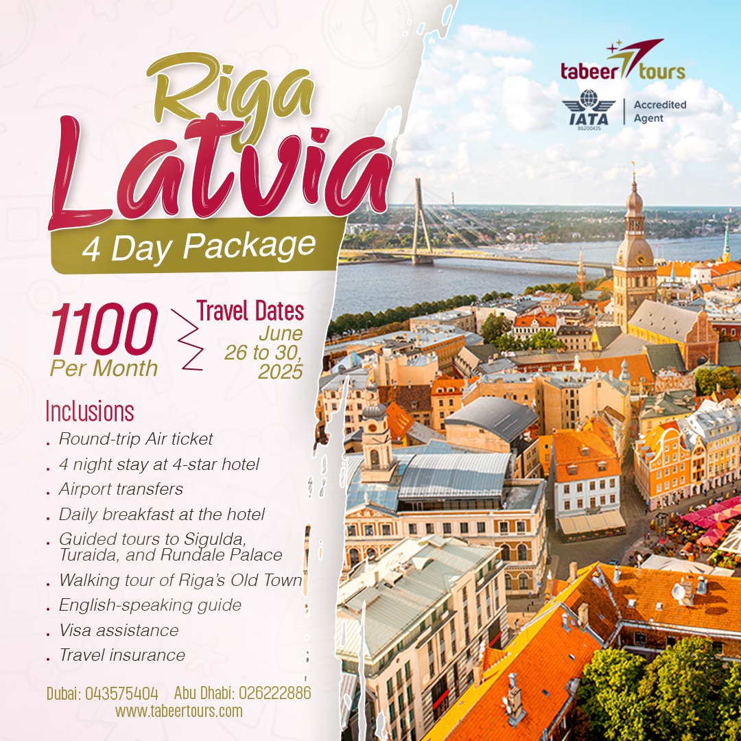 Tabeer - Discover Riga, Latvia – 4-Day Tour Package! 📅 Travel Dates ...