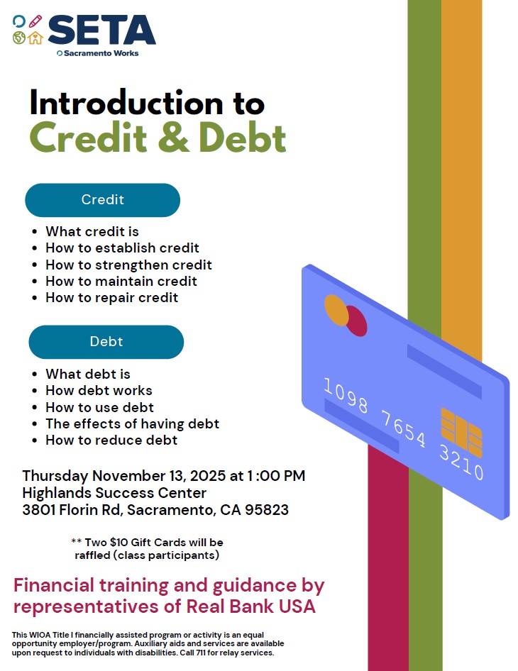 Sacramento - SETA Sacramento Works, in partnership with Real Bank USA ...
