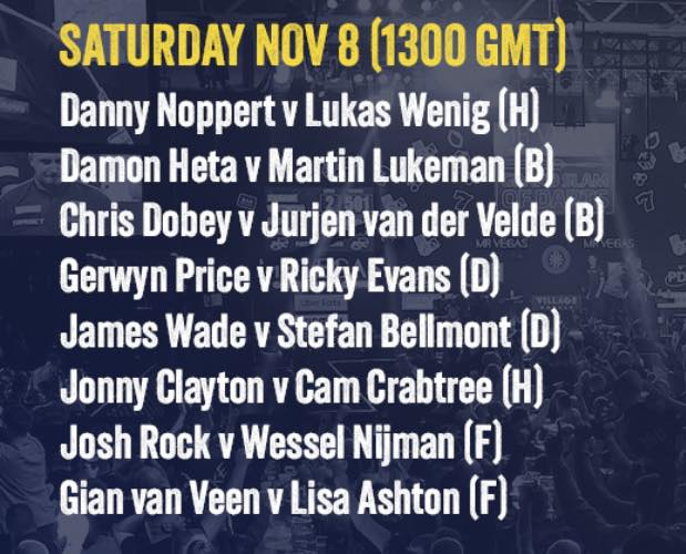 Darts - 2025 GRAND SLAM OF DARTS- DAY 1- GROUP STAGE- AFTERNOON SESSION ...