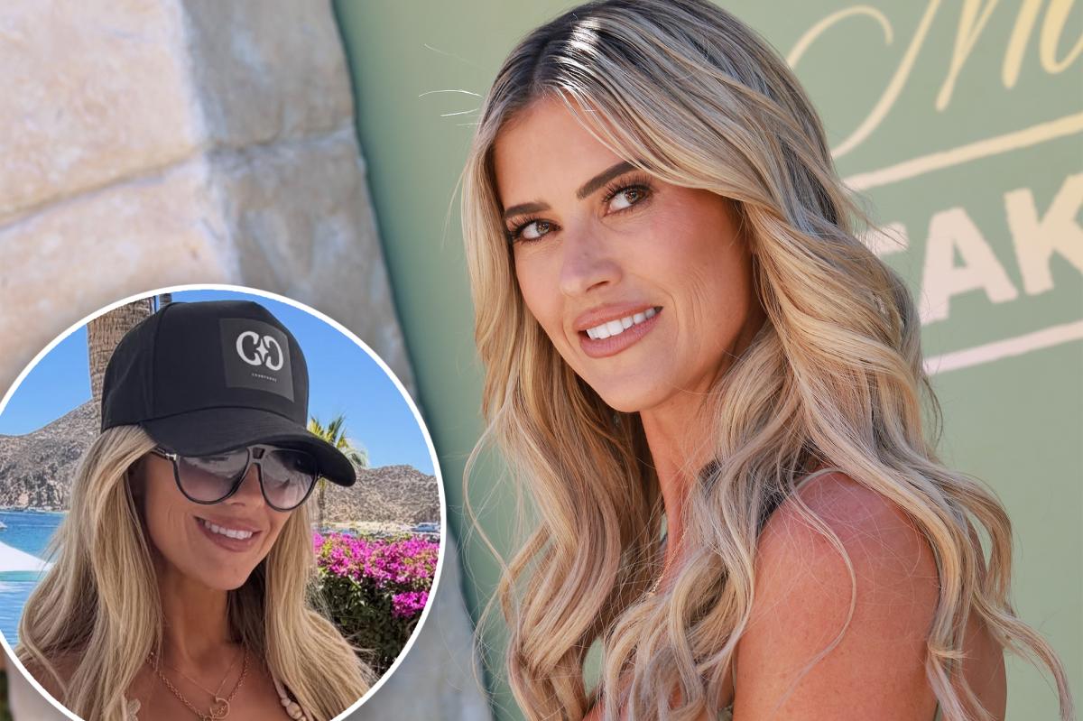Christina Haack wows in cream-colored crochet bikini after