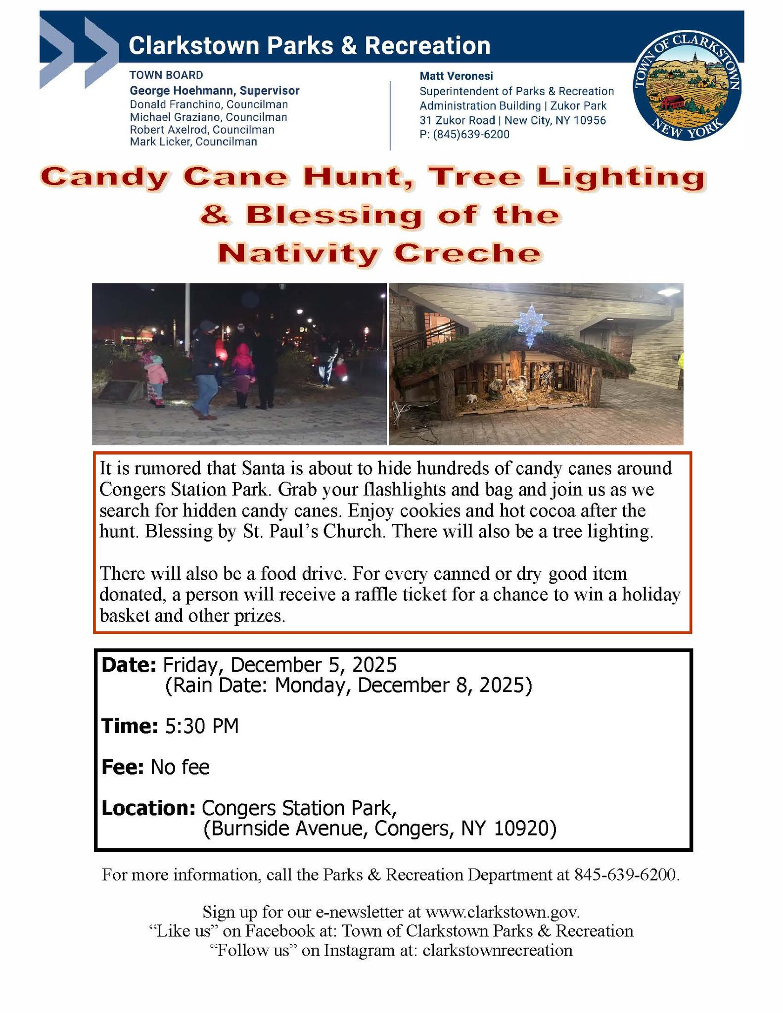 Town - Candy Cane Hunt, Tree Lighting, and Blessing of the Nativity ...