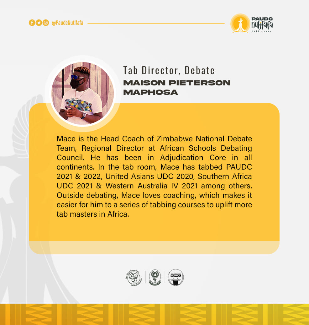 No debate tournament is complete... - PAUDC Nutifafa 2023