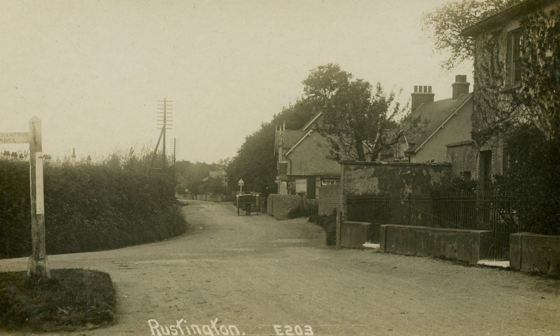Rustington - View of what will become Broadmark Parade, with The Street ...