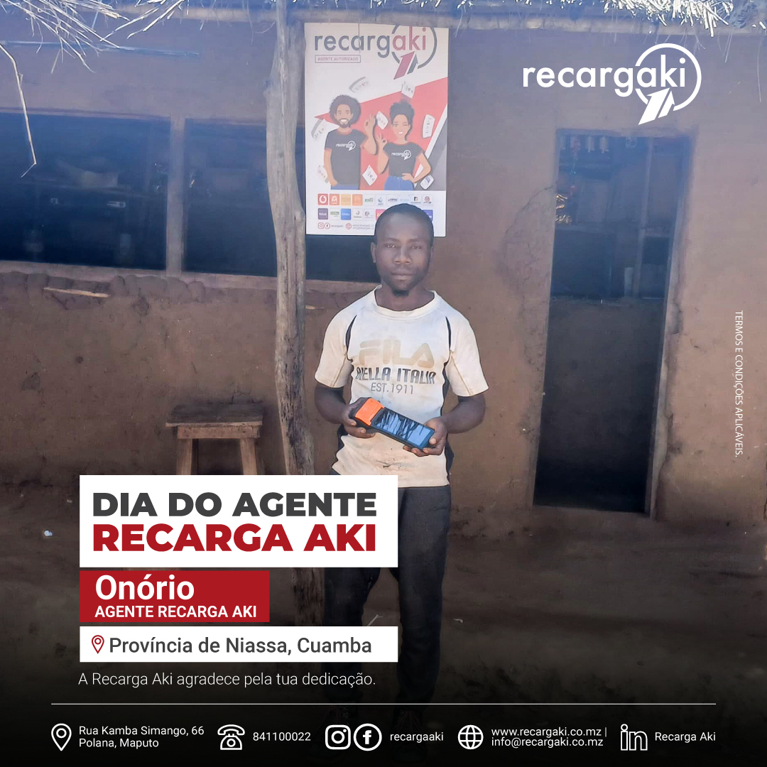 RecargaAki - A Recarga Aki parabeniza o agente Onório. Encontra todos ...
