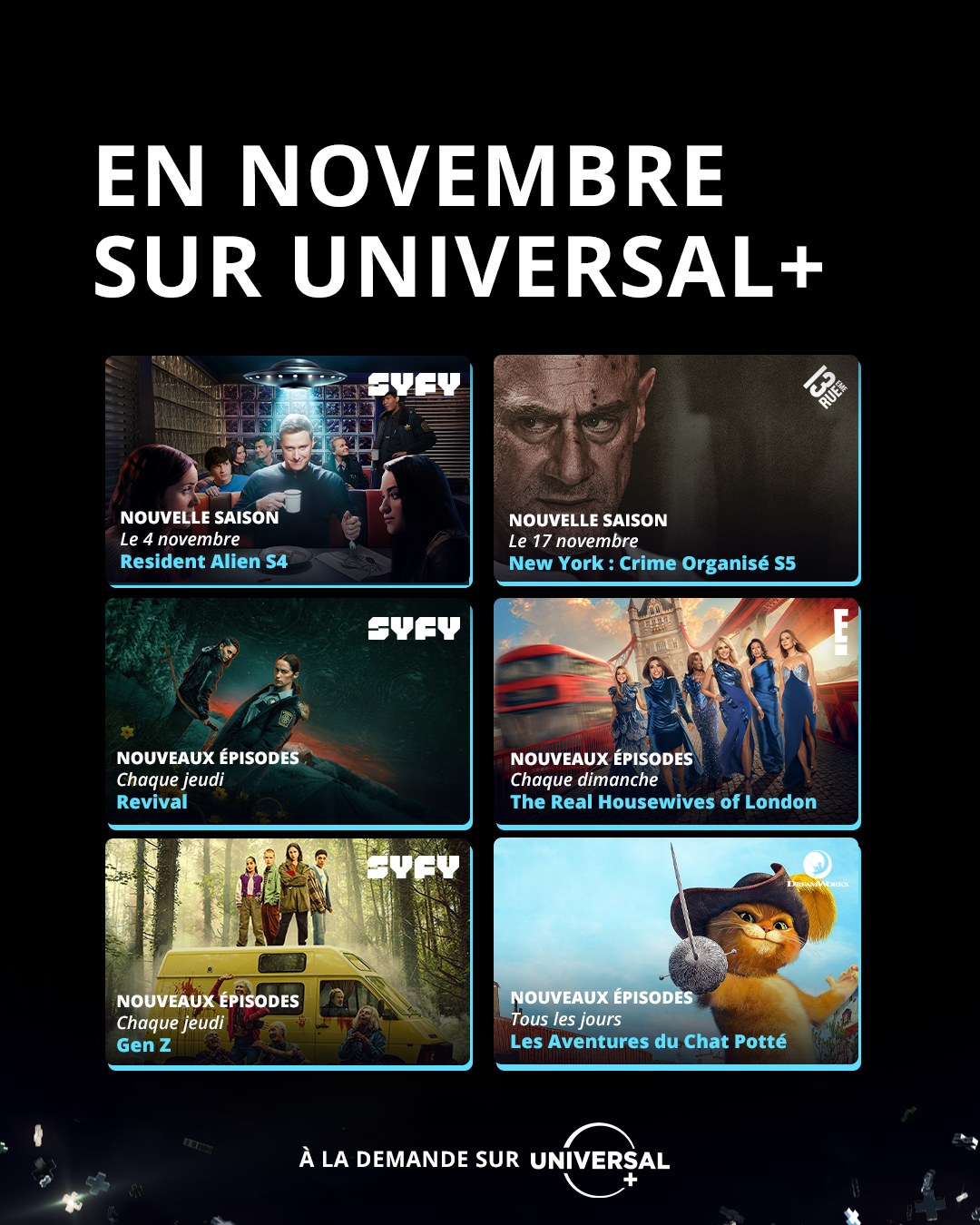 6 séries, 0 temps mort. Ton mois de... - Universal+ France | Facebook