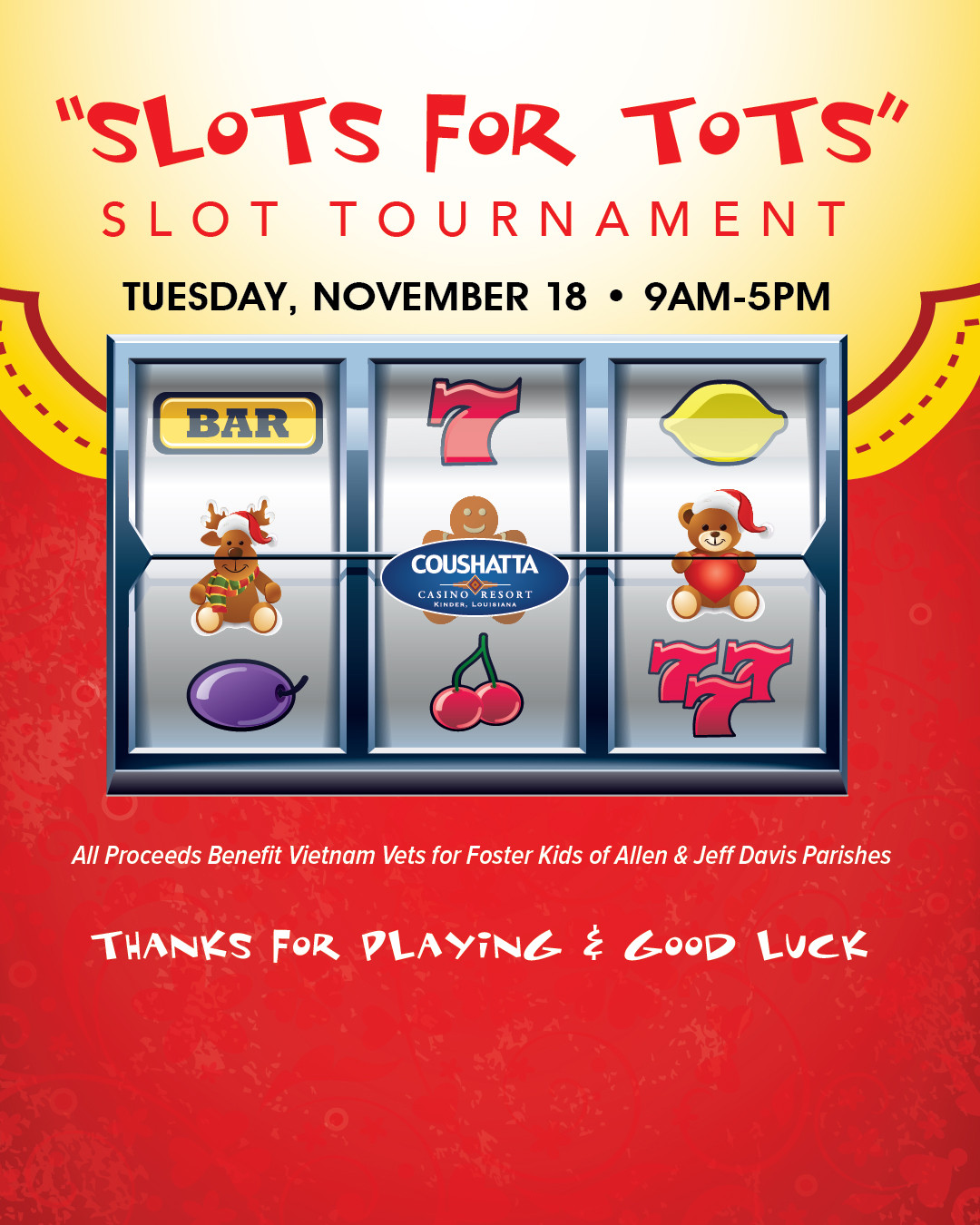 Coushatta Share The Joy This Holiday Season At The Slots Photo Inspiration