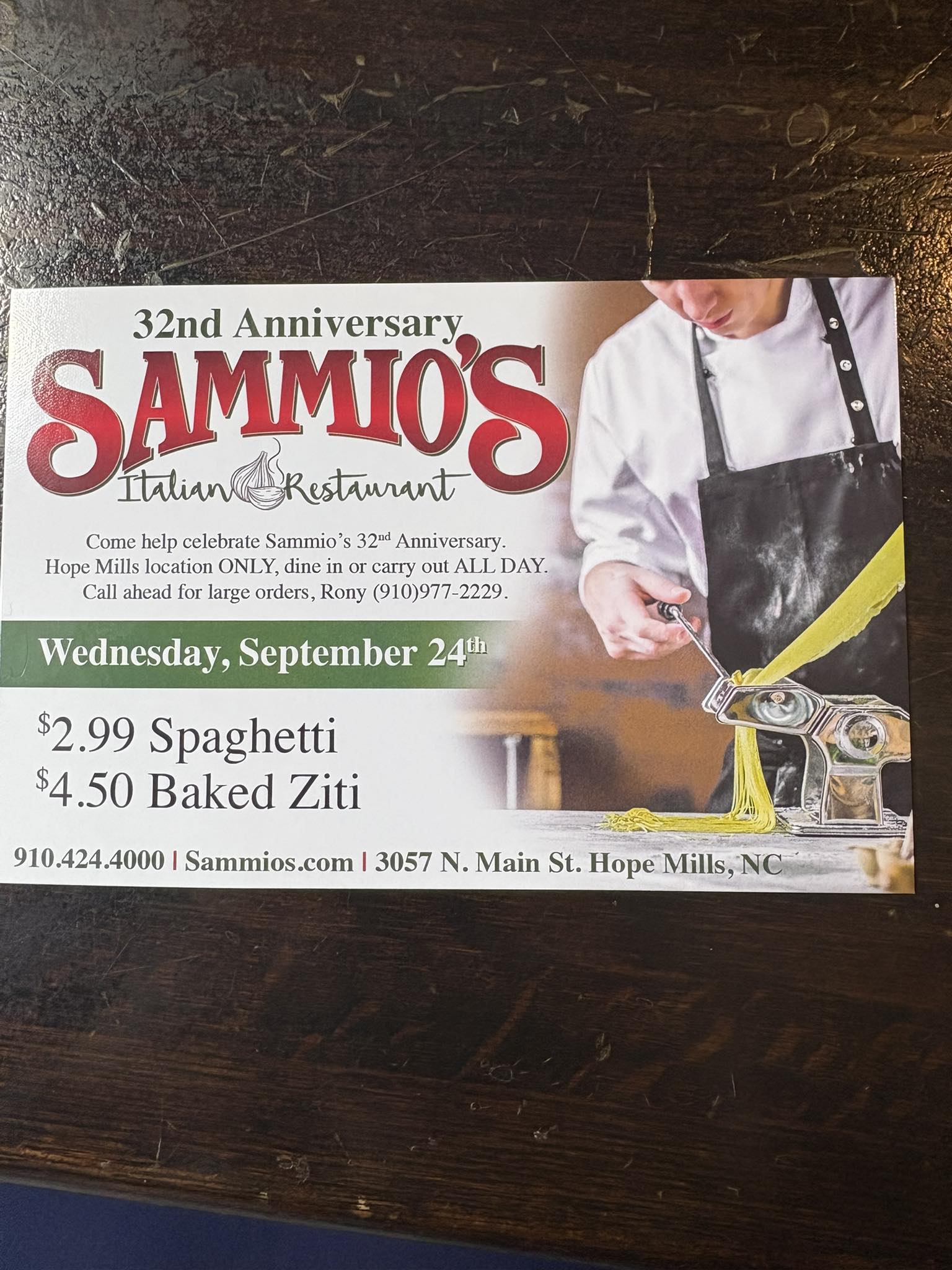 Sammios Italian Restaurant - Hope Mills | Hope Mills NC