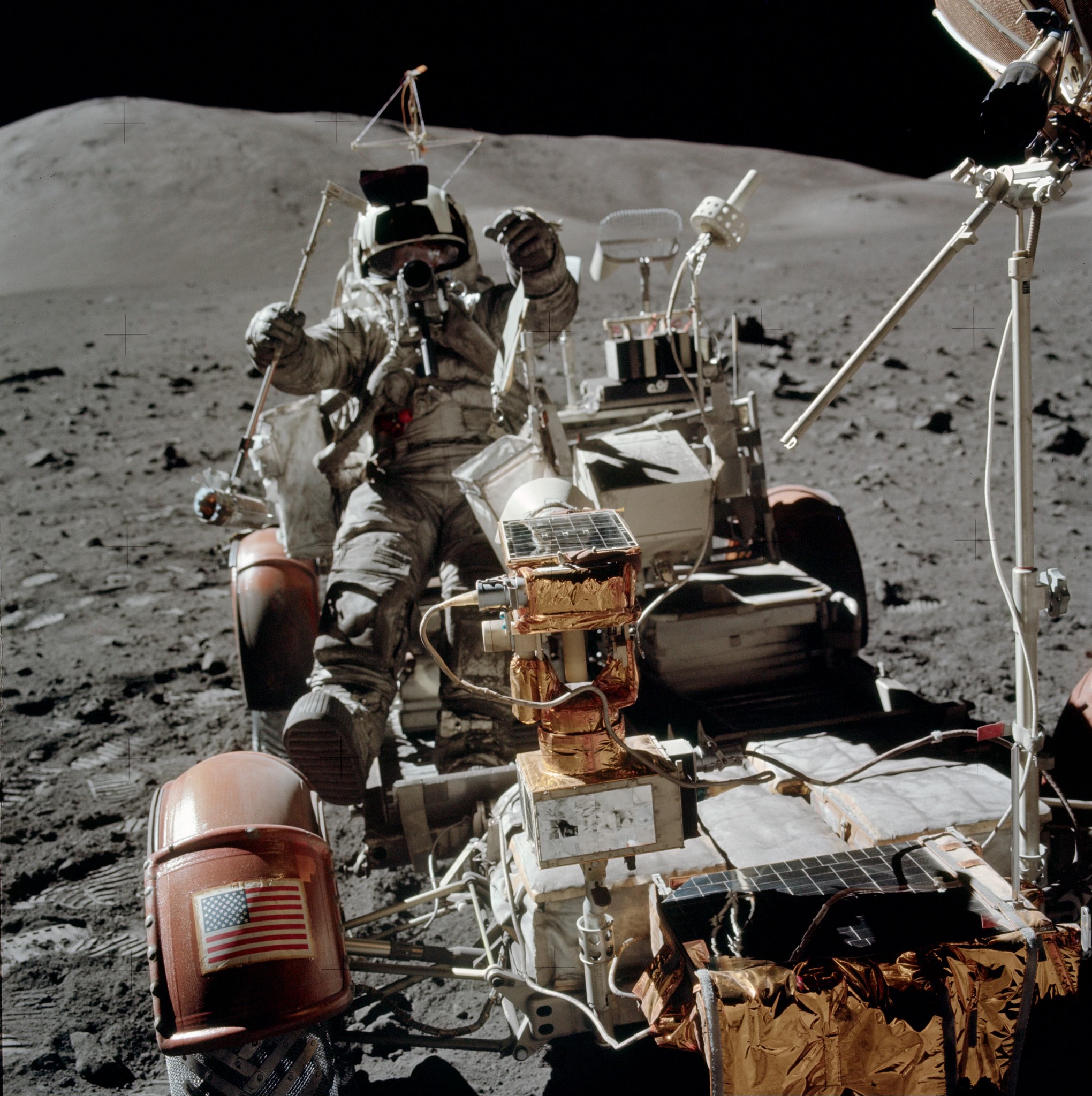 The Worlds - 13 Dec. 1972: During the third EVA of Apollo 17, commander ...