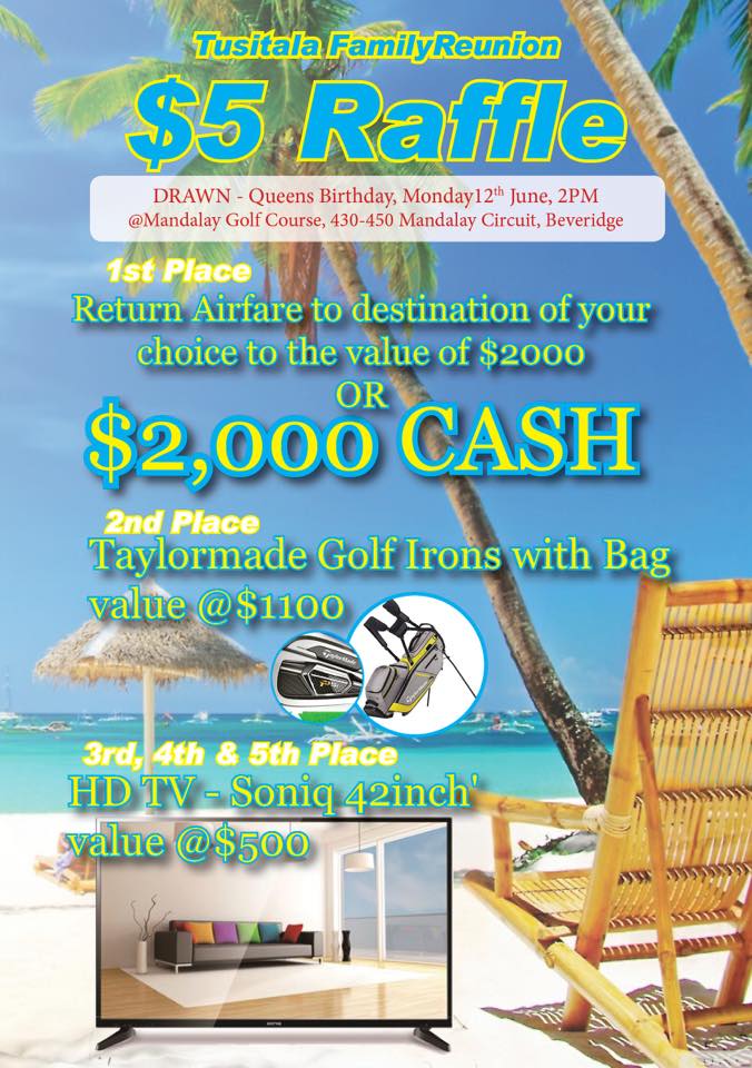 Melbourne Samoa Golf Club of Victoria - Raffle drawn @Tusitala Open ...