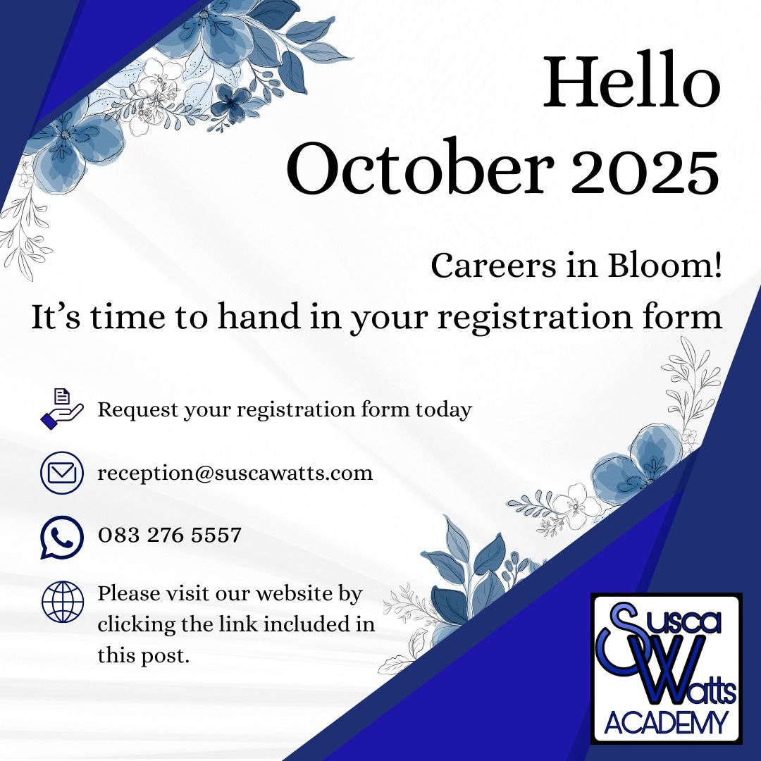 Susca - October is here! Enrollments are open! Its time to hand in your ...