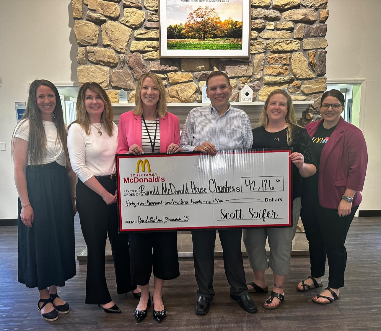 Soifer - Soifer Family McDonald's was proud to present a $42,126 check ...