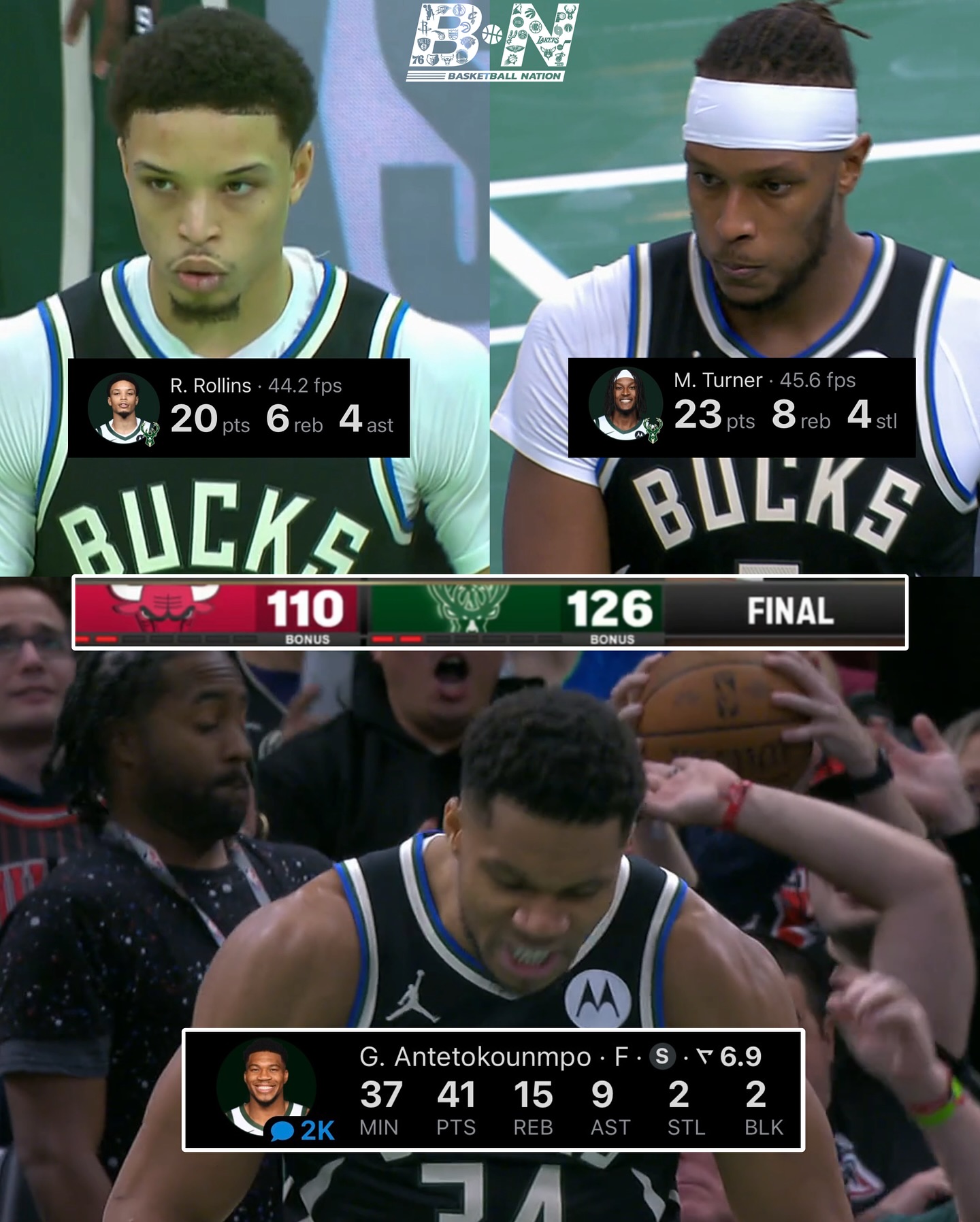 Basketball - Giannis Antetokounmpo exploded for 41 PTS, 15 REB, 9 AST ...
