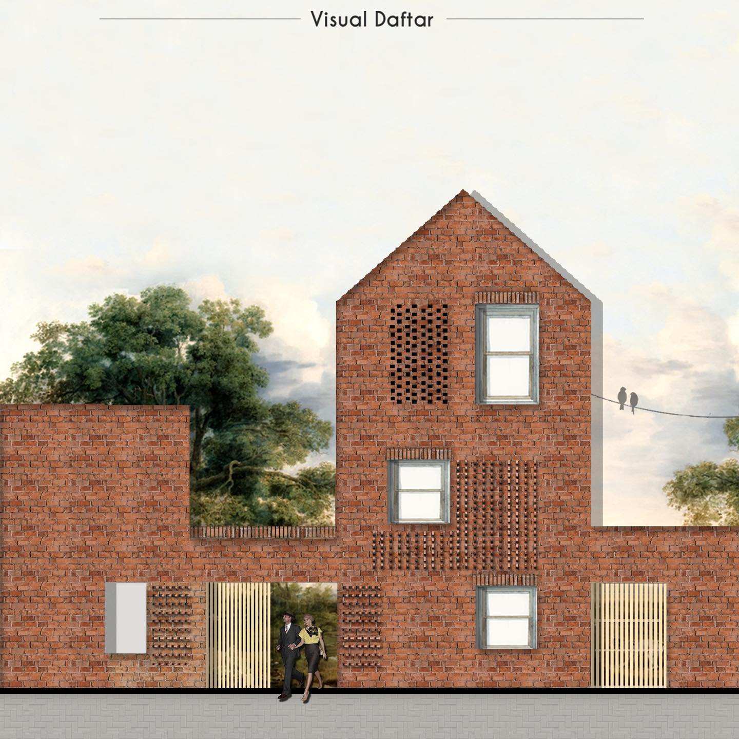 Visual Daftar - Project Name: Brick house Designed by :... | Facebook