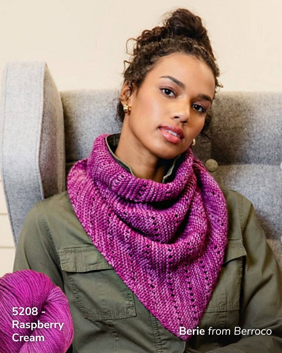 Berroco - Galan knit in Berroco Mykonos Pattern information: http ...
