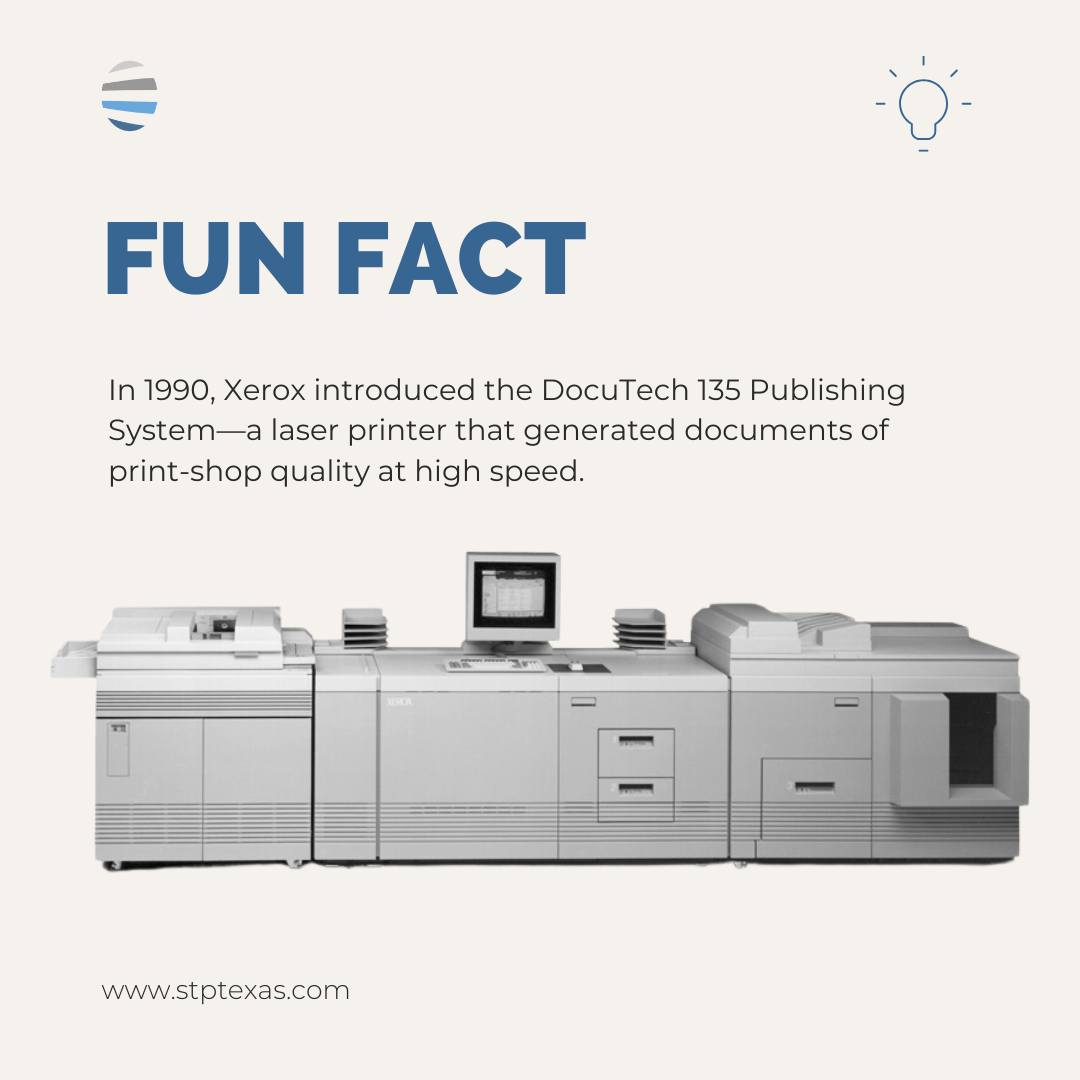 Strategic - 💡 Throwback Printer Fact: The Xerox DocuTech 135 🖨️🚀 Back ...