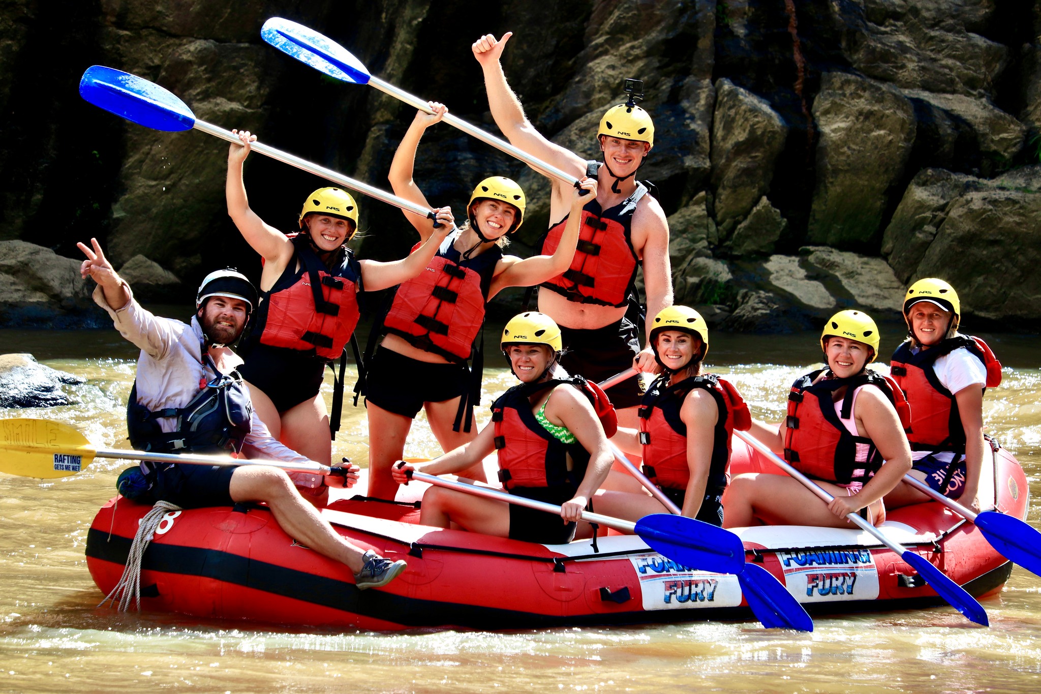 RnR - A stunning waterfall scenic shot during our white water rafting ...