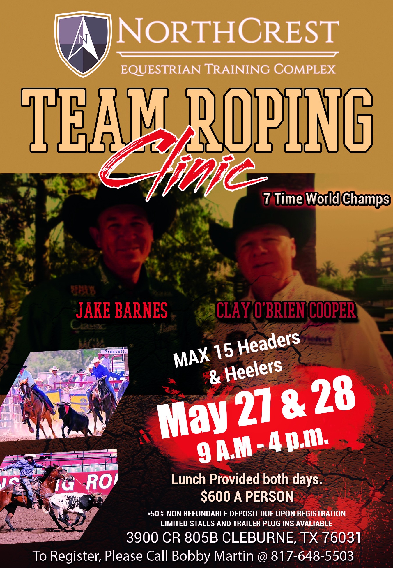 Jake Barnes & Clay O'Brien Cooper Team Roping Clinic