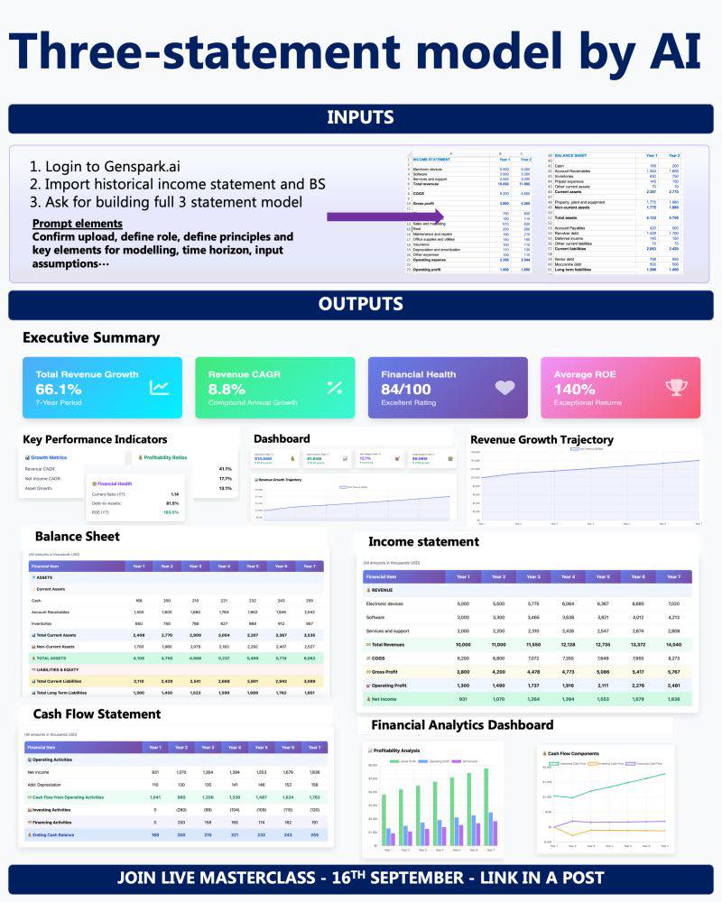 Data - สรุป 📊 Three-statement model by AI คือการใช้ AI สร้างแบบจำลอง ...