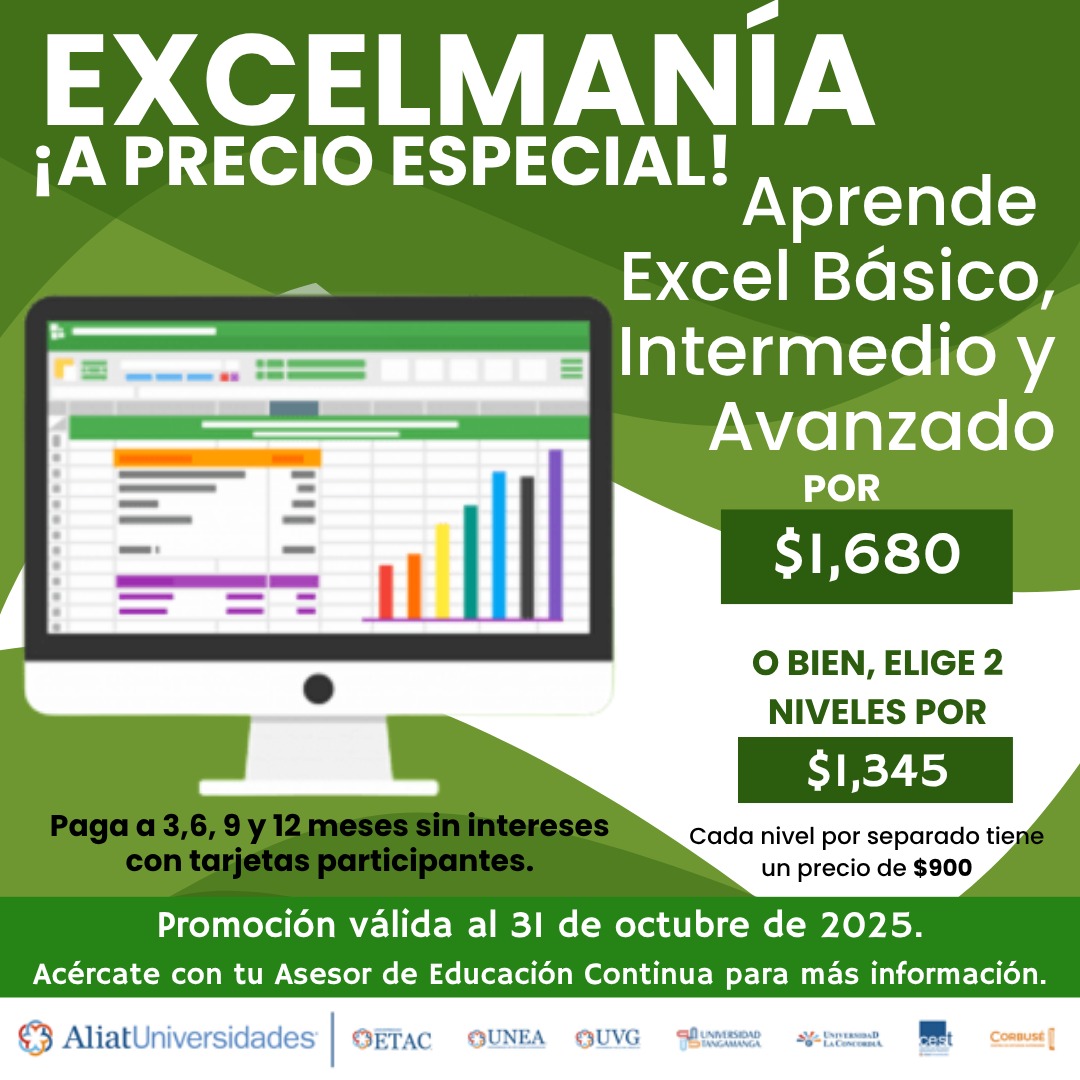 UVG - ¡Conviértete en el más PRO en Excel! 💪 Domina la herramienta que ...