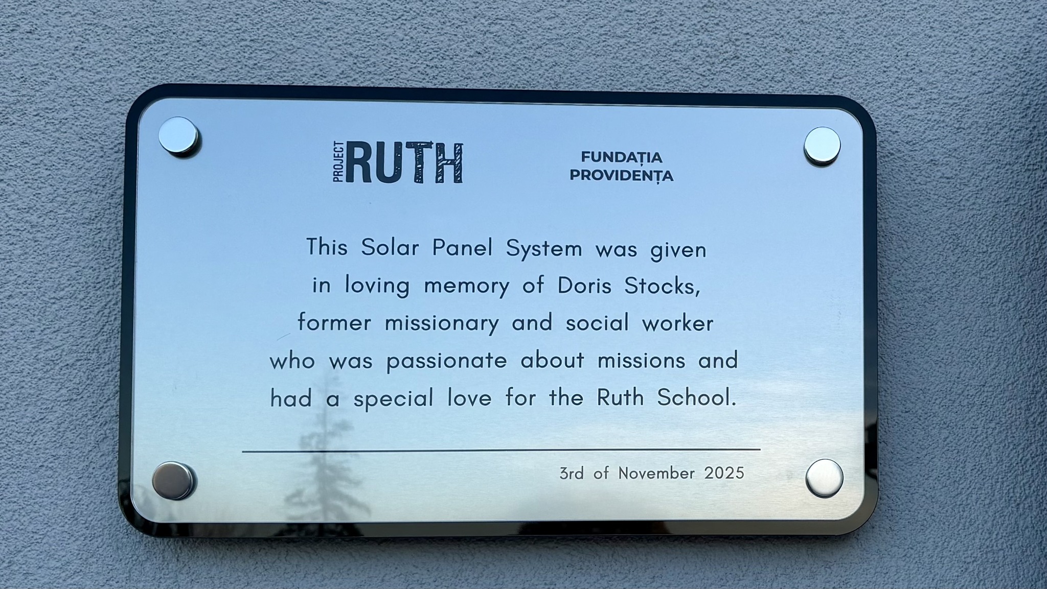 Project Ruth - Today, in an emotional ceremony, Project... | Facebook
