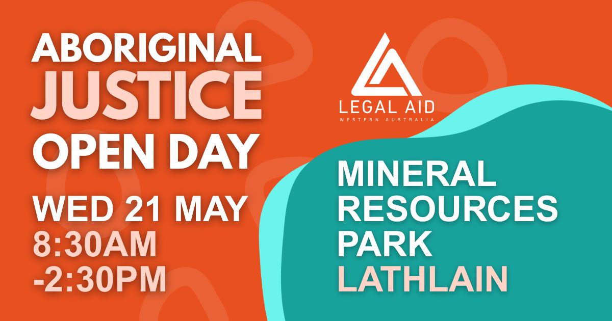 Legal - Come yarn with our team at the Aboriginal Justice Open Day at ...