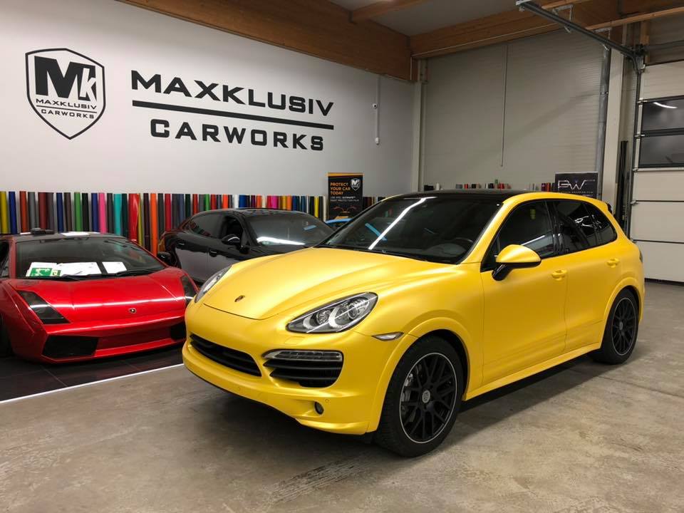 Maxklusiv Gmbh Porsche Cayenne Vollfolierung In Pwf Facebook