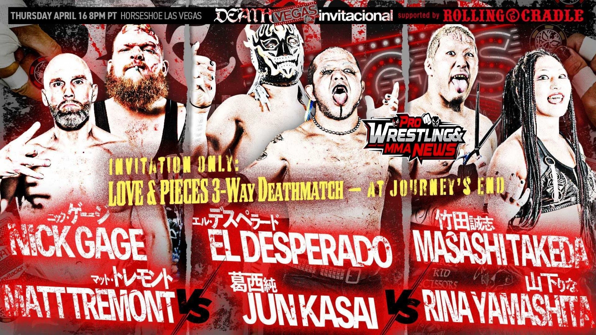 Death Vegas Invitacional 3-way tag team death match announced