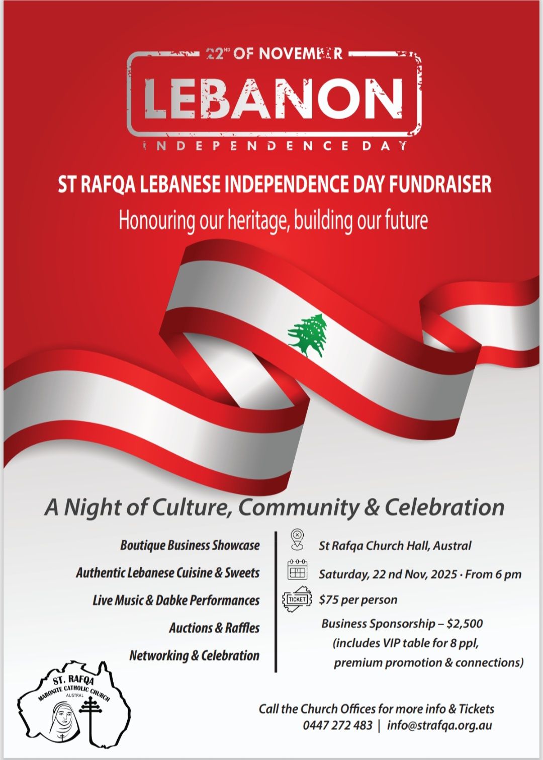 St - ‼️SAVE THE DATE‼️ 🇱🇧 Join the St Rafqa Family to Celebrate ...