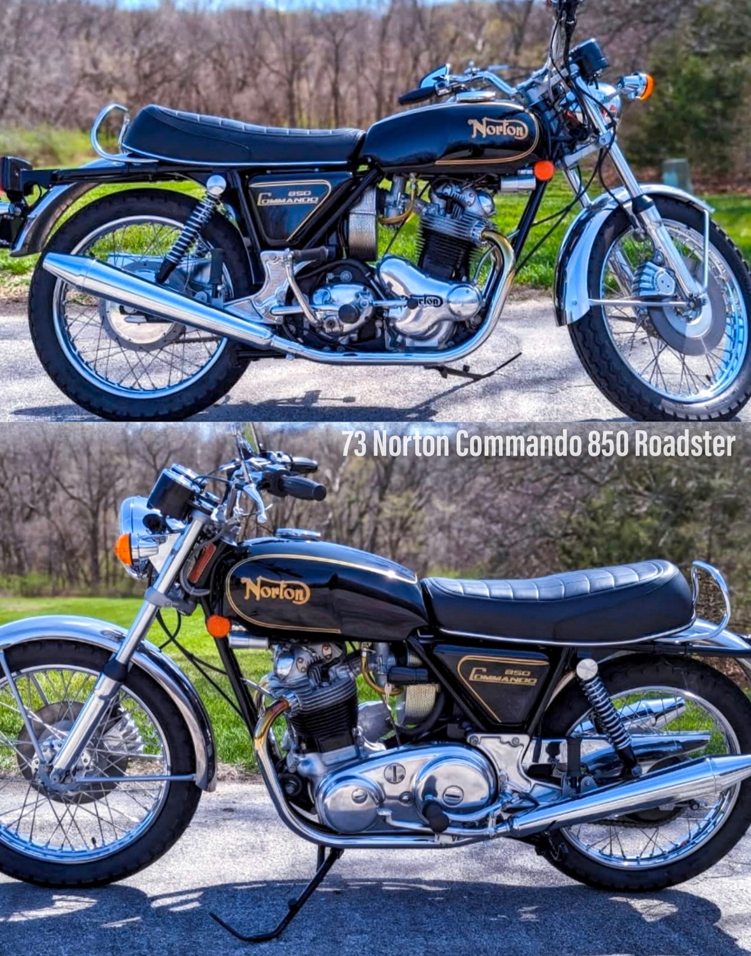 OLD - 1973 Norton Commando 850 Roadster 💙🇬🇧💙 The 1973 Norton Commando ...