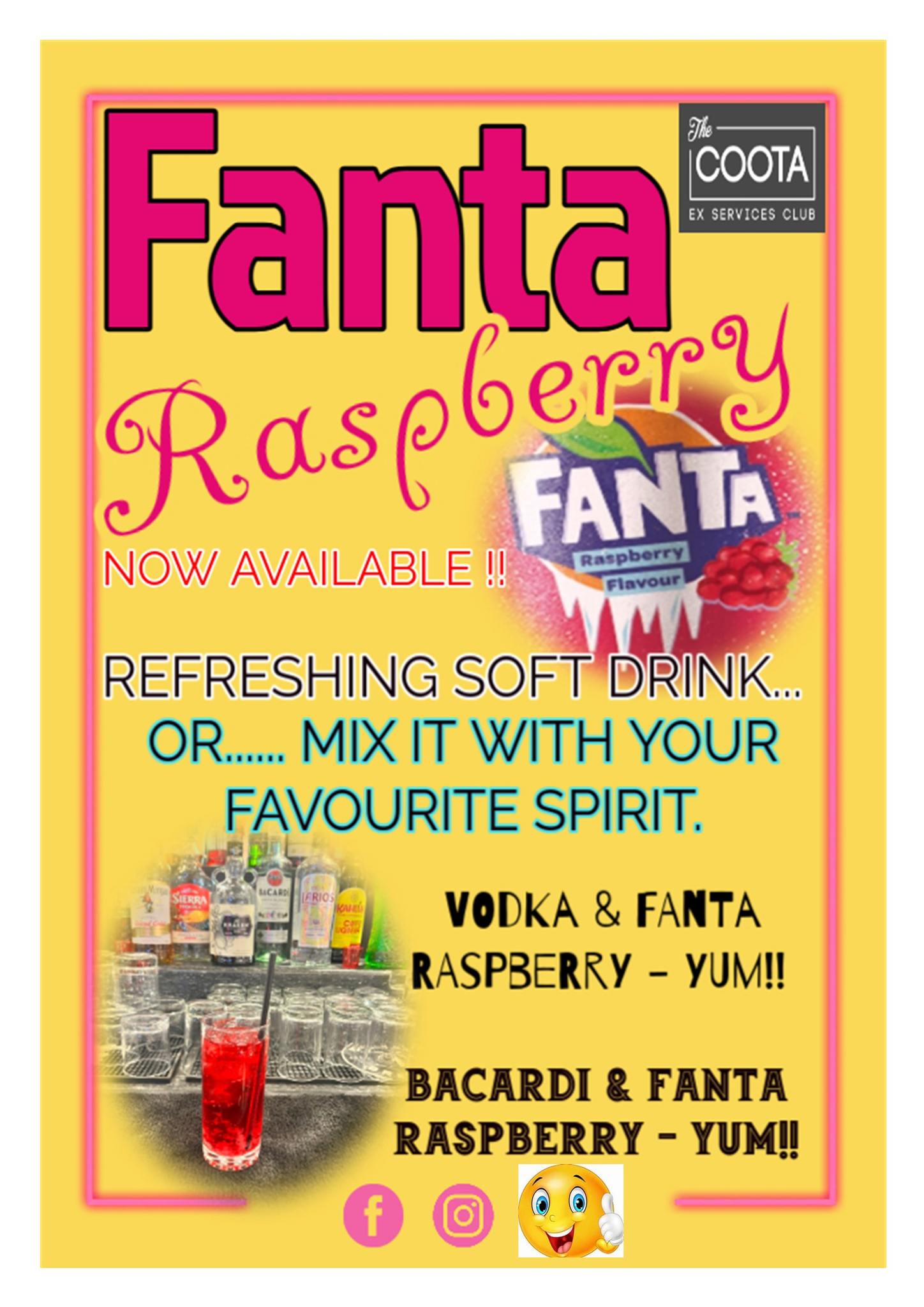 Cootamundra - FANTA - Raspberry - YUMMO!!! Now available at the Club ...