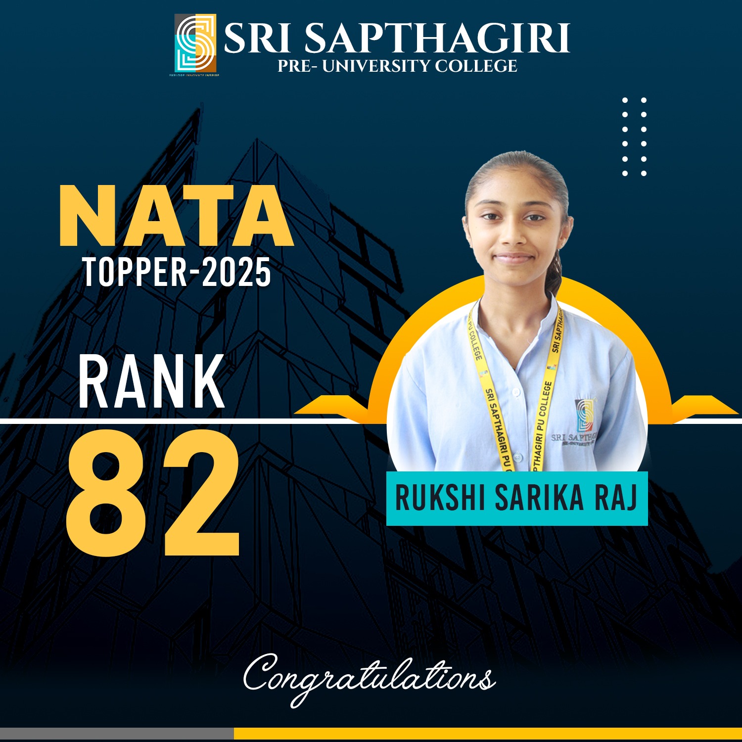 Sri - 🏛 “From Sketches to Success : Rukshi tops NATA 2025”🎉 Hearty ...