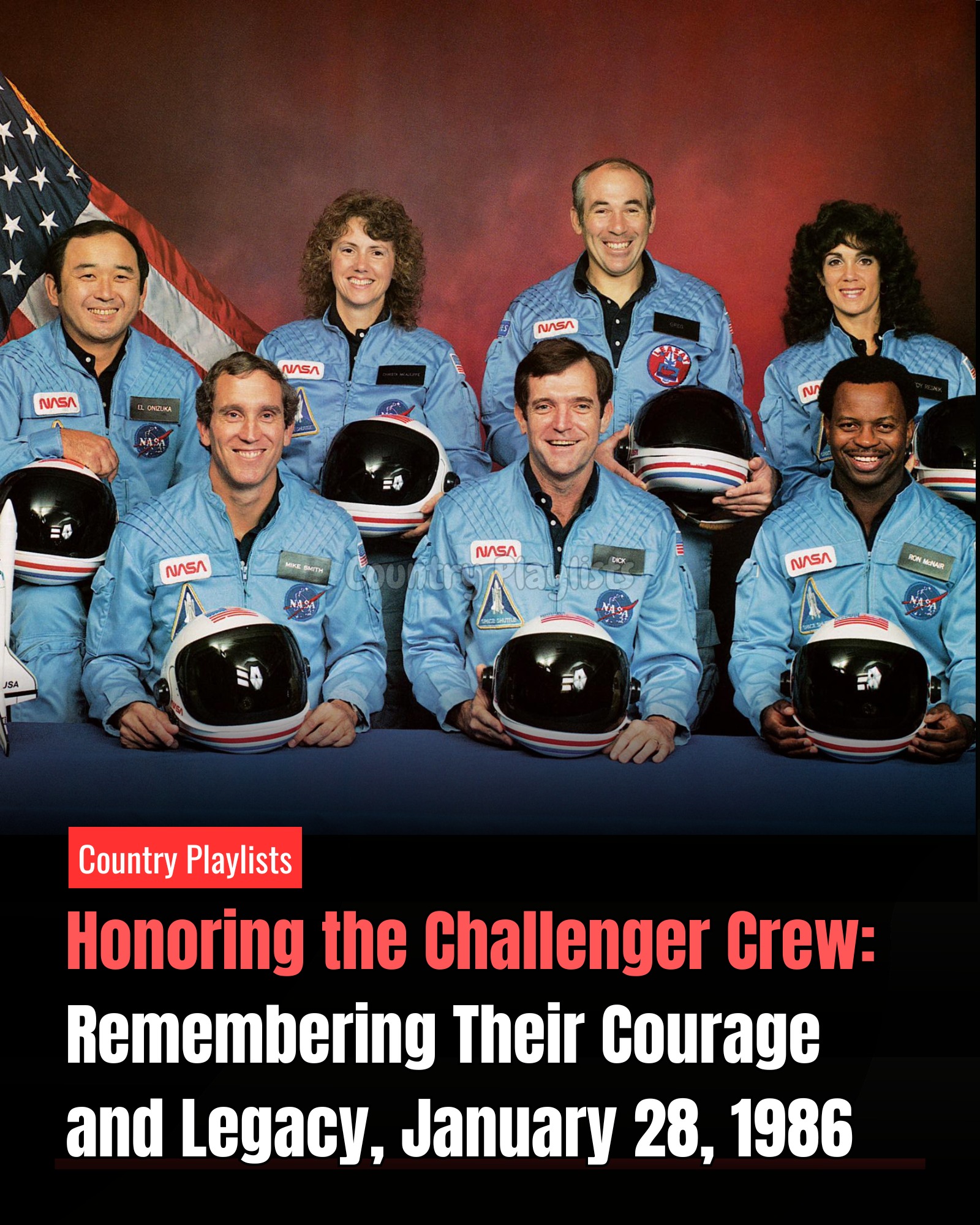 Country - 40 years ago today, the Space Shuttle Challenger tragically ...