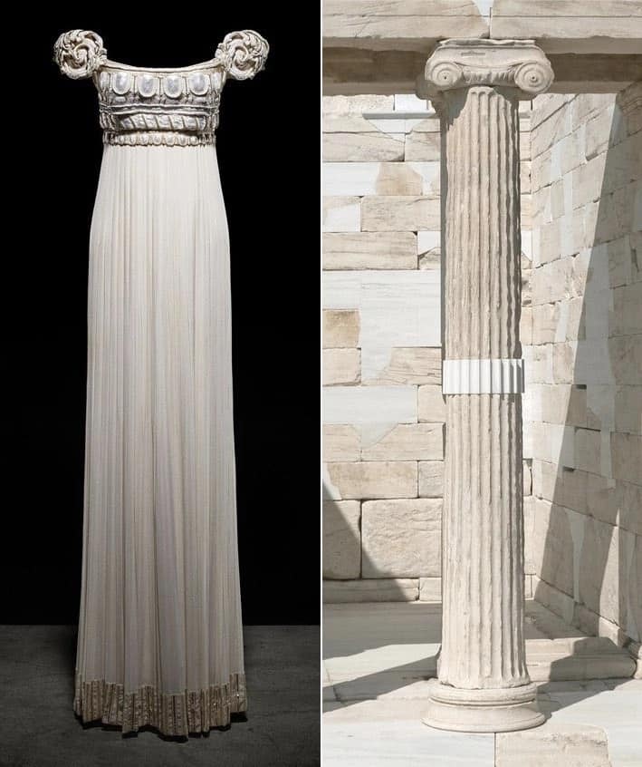 Gianfranco Ferre's 1992 Christian Dior palladium dress