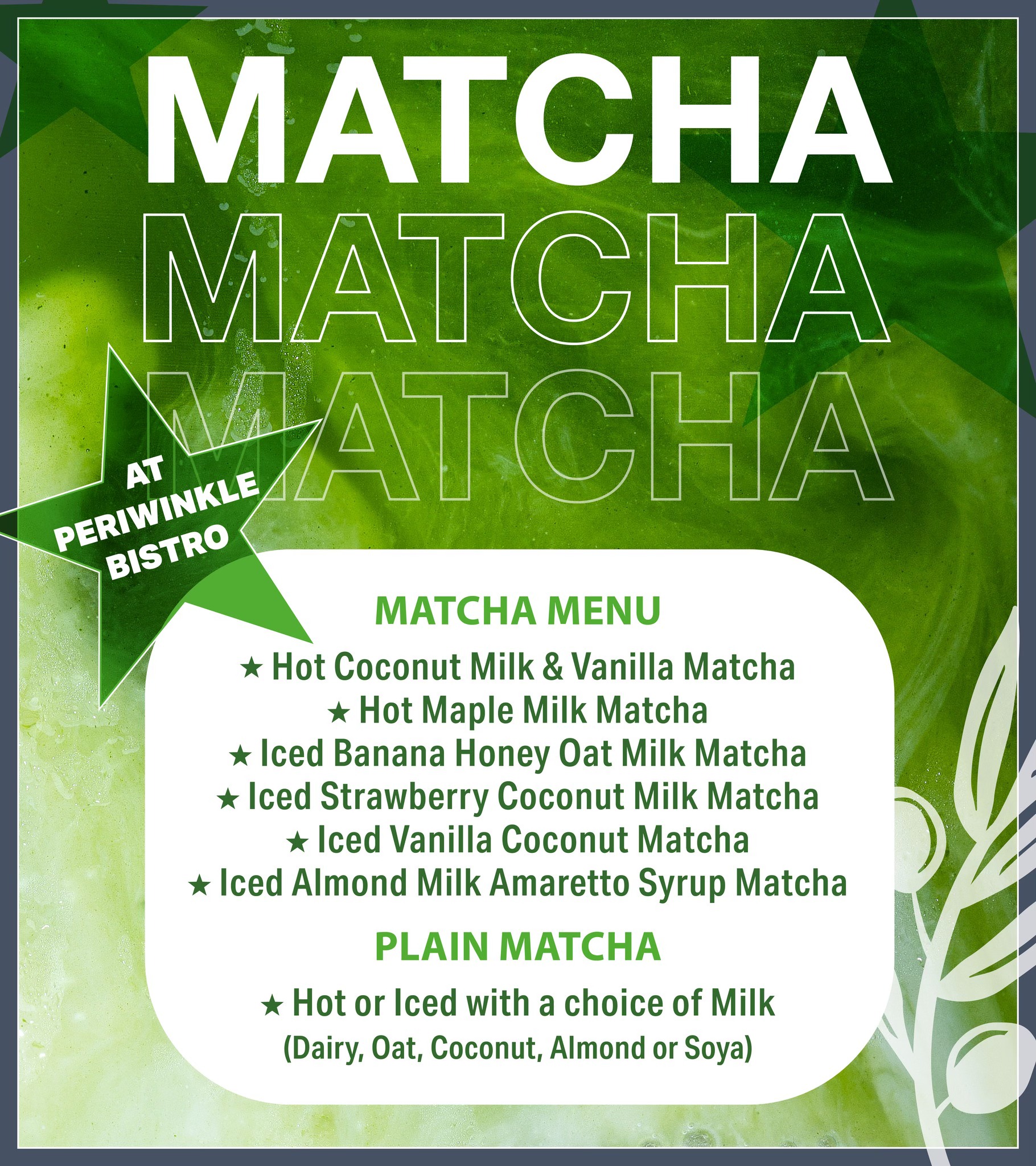 Periwinkle - MATCHA's the word! We've crafted a range that goes beyond ...