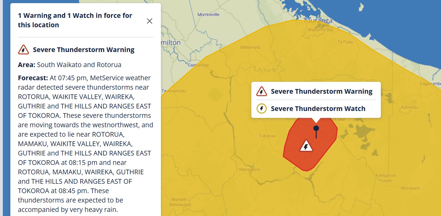 🔴 Red Severe Thunderstorm... - South Waikato District Council | Facebook