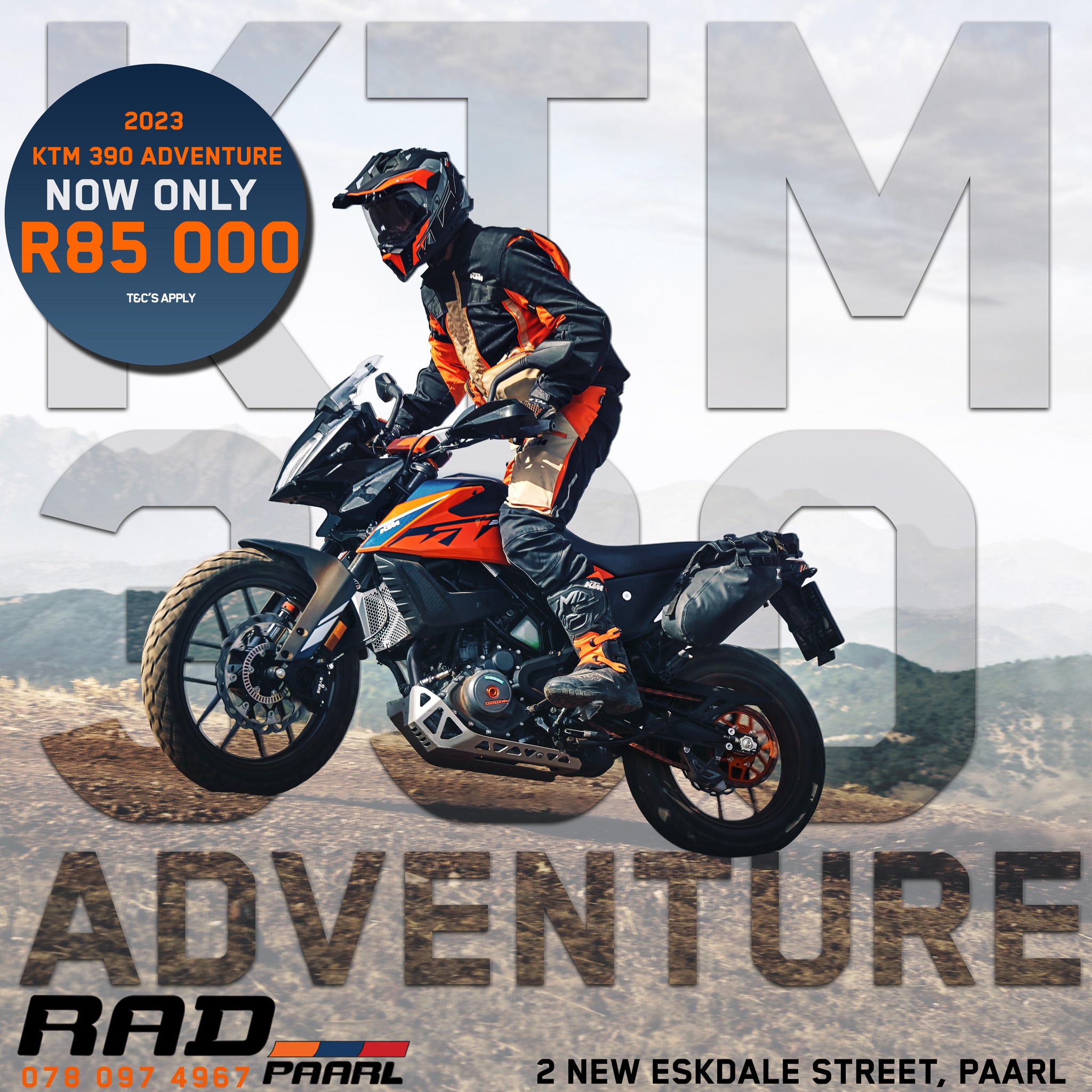RAD - NOW AVAILABLE at RAD Paarl! The 2023 KTM 390 ADVENTURE is here ...