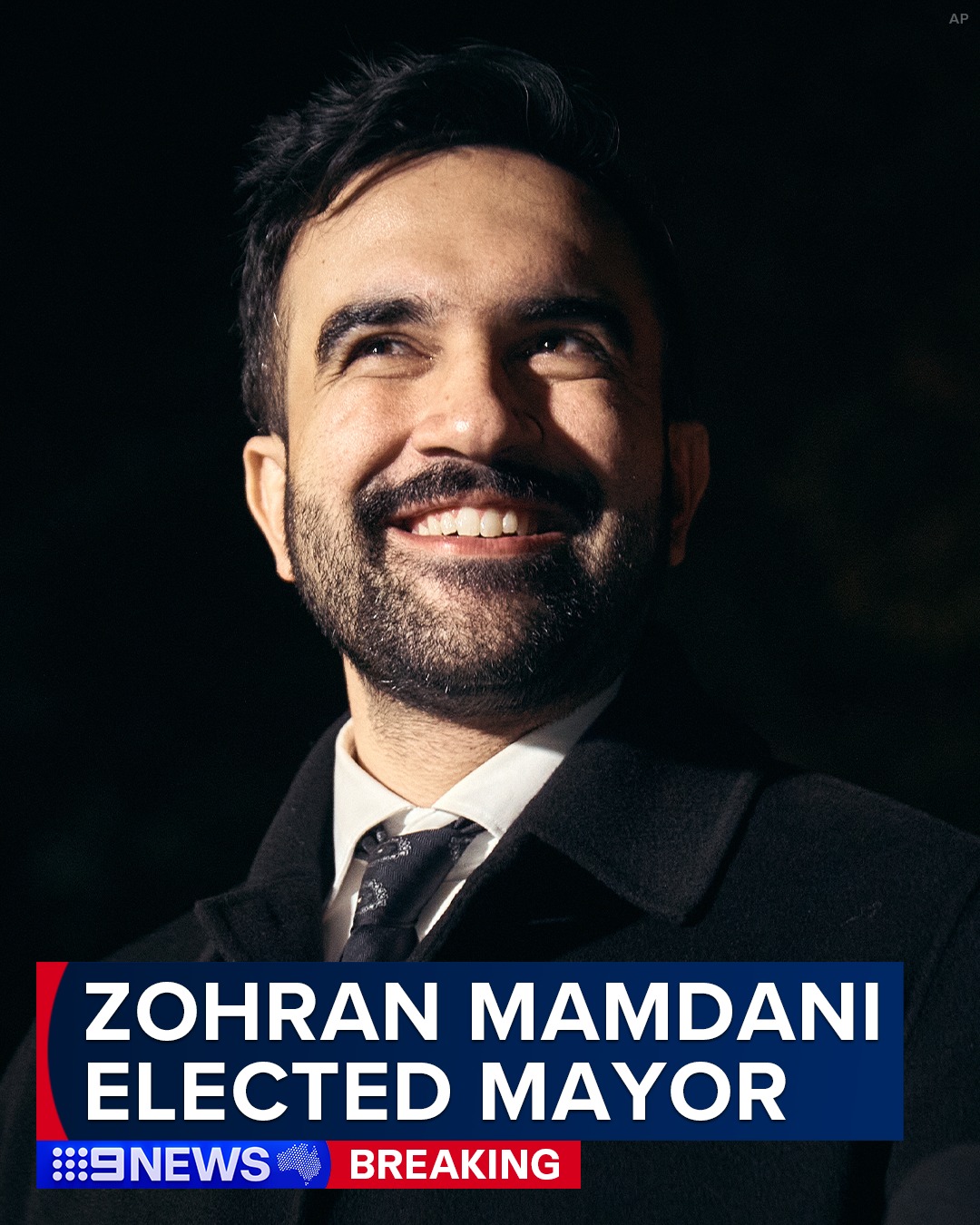 9 News - #BREAKING: Zohran Mamdani has been elected mayor of New York ...