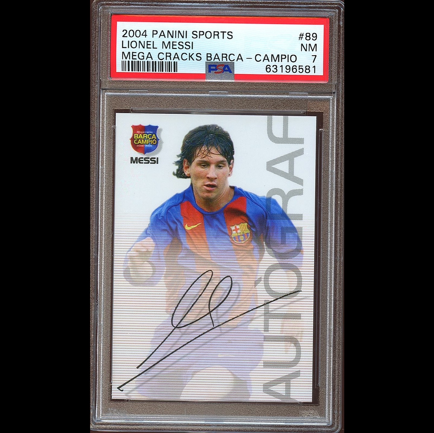 ⚽️ Two Soccer Legends ▫️Lionel Messi 2004 Panini Mega Cracks 