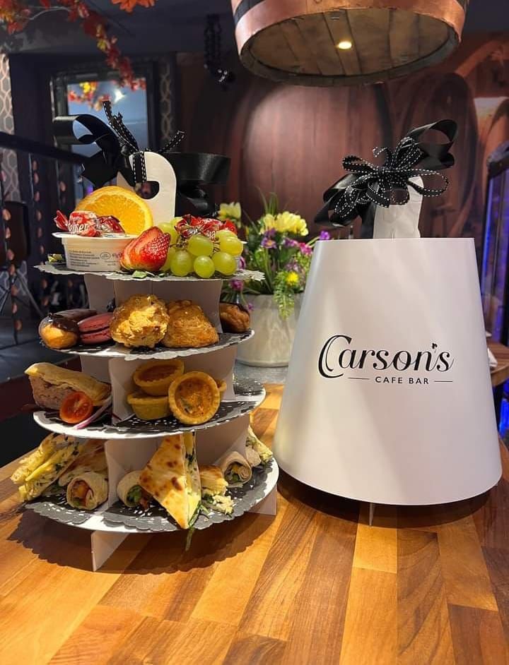 Carsons - ☕🍰 Afternoon Tea at Carsons Café Bar Treat yourself (or ...