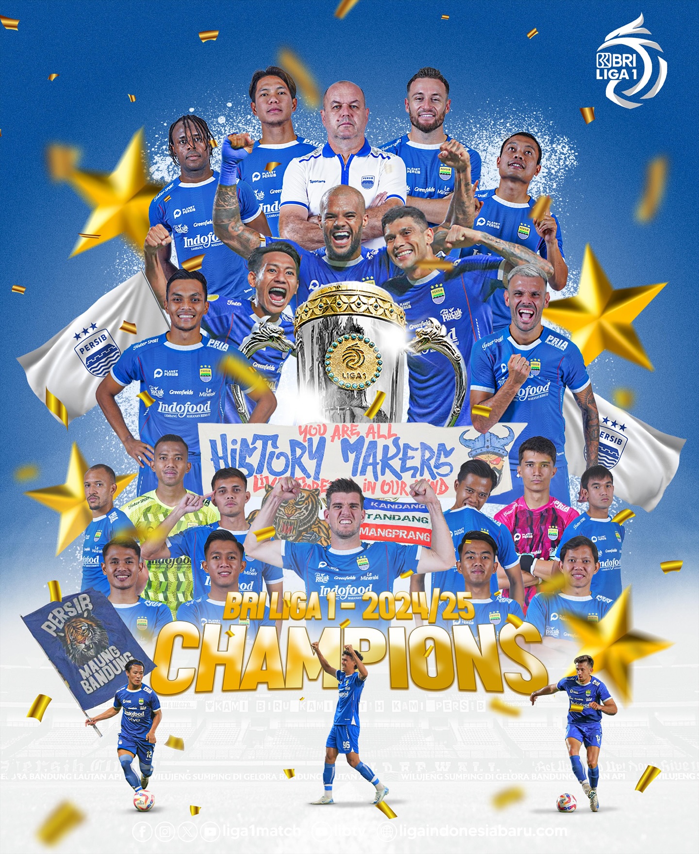 Persib Bandung wins 9th Liga 1 title