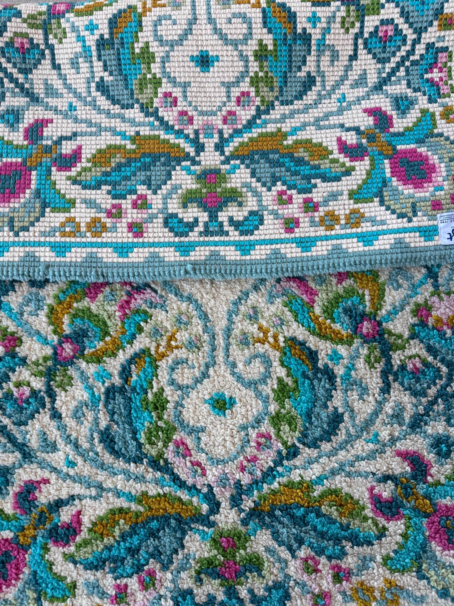 Vintage Handmade Latch Hook Rug, Shillcraft Kit, Signed & Dated 1999 ...