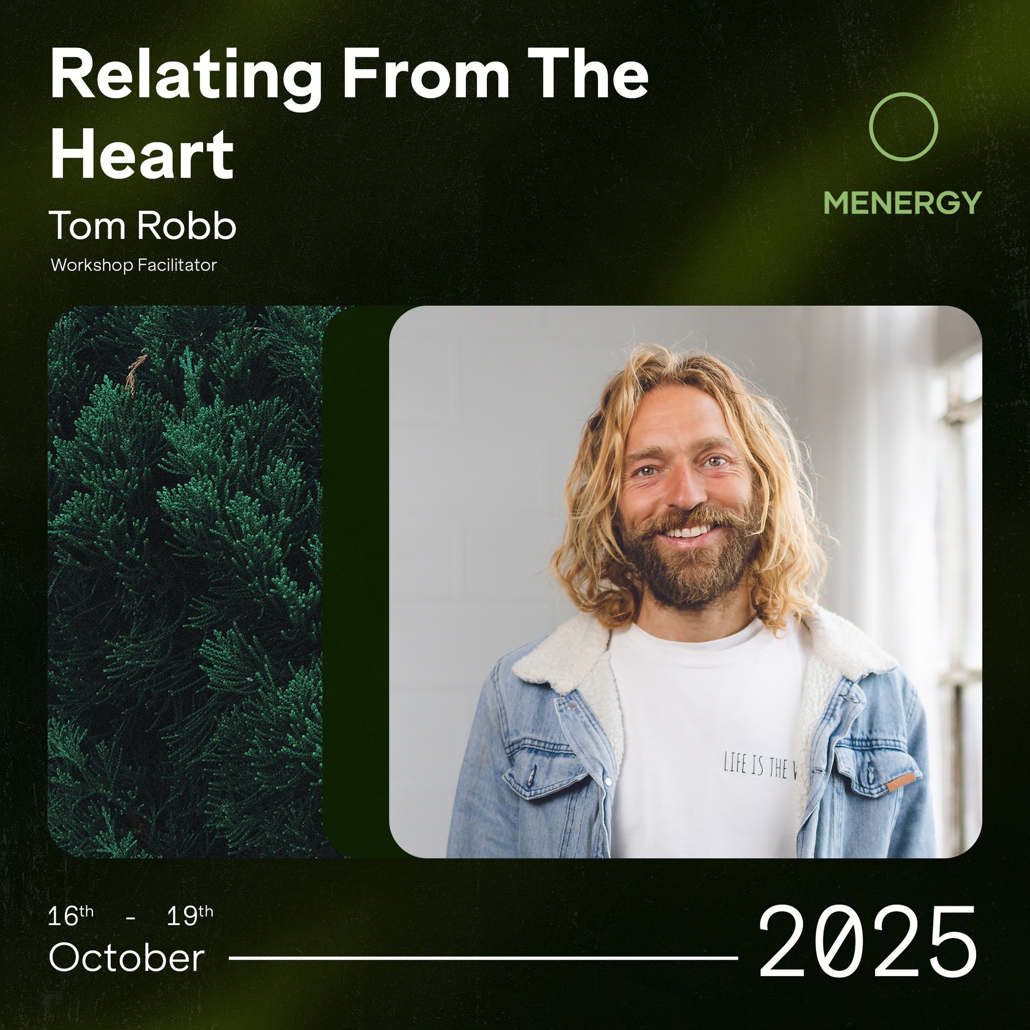 Menergy - Meet Tom Robb who is offering a workshop called:... | Facebook