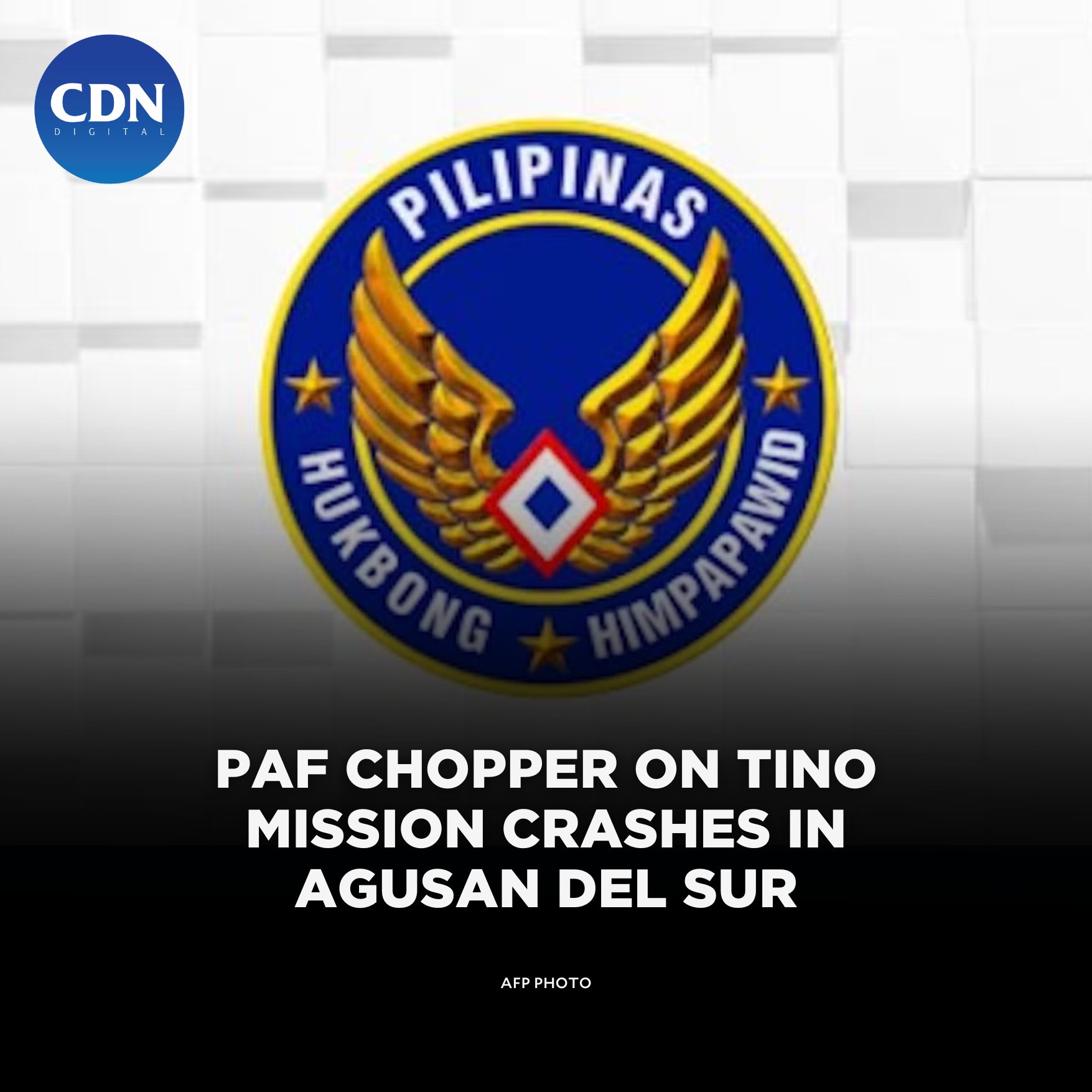 CDN - A Philippine Air Force (PAF) helicopter deployed to conduct ...