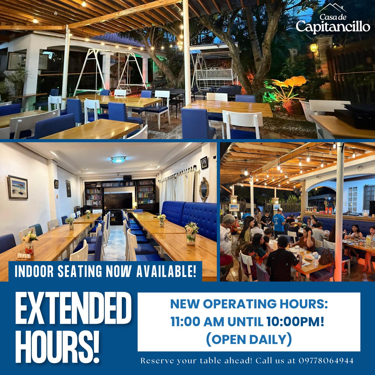 Capitancillo - New Extended Hours & Indoor Seating!😱🥳 We’re excited to ...